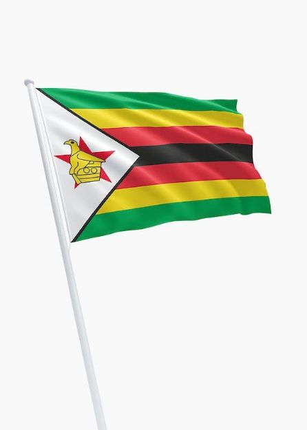 Vlag Zimbabwe - 100x150cm Spun-Poly